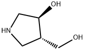 3-Pyrrolidinemethanol, 4-hydroxy-, (3S,4S)- Structure