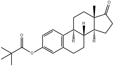 Estra-1,3,5(10)-trien-17-one, 3-(2,2-dimethyl-1-oxopropoxy)- 구조식 이미지