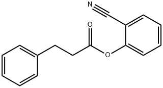 Benzenepropanoic acid, 2-cyanophenyl ester 구조식 이미지