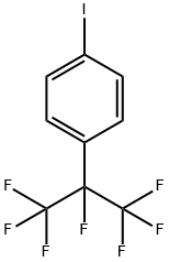 Benzene, 1-iodo-4-[1,2,2,2-tetrafluoro-1-(trifluoromethyl)ethyl]- Structure