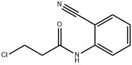 Propanamide, 3-chloro-N-(2-cyanophenyl)- Structure