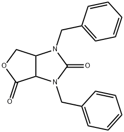 1H-Furo[3,4-d]imidazole-2,4-dione, tetrahydro-1,3-bis(phenylmethyl)- 구조식 이미지