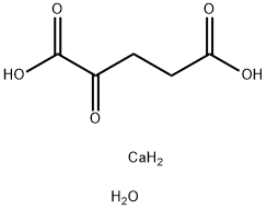 Alpha-calcium ketoglutarate monohydrate 구조식 이미지