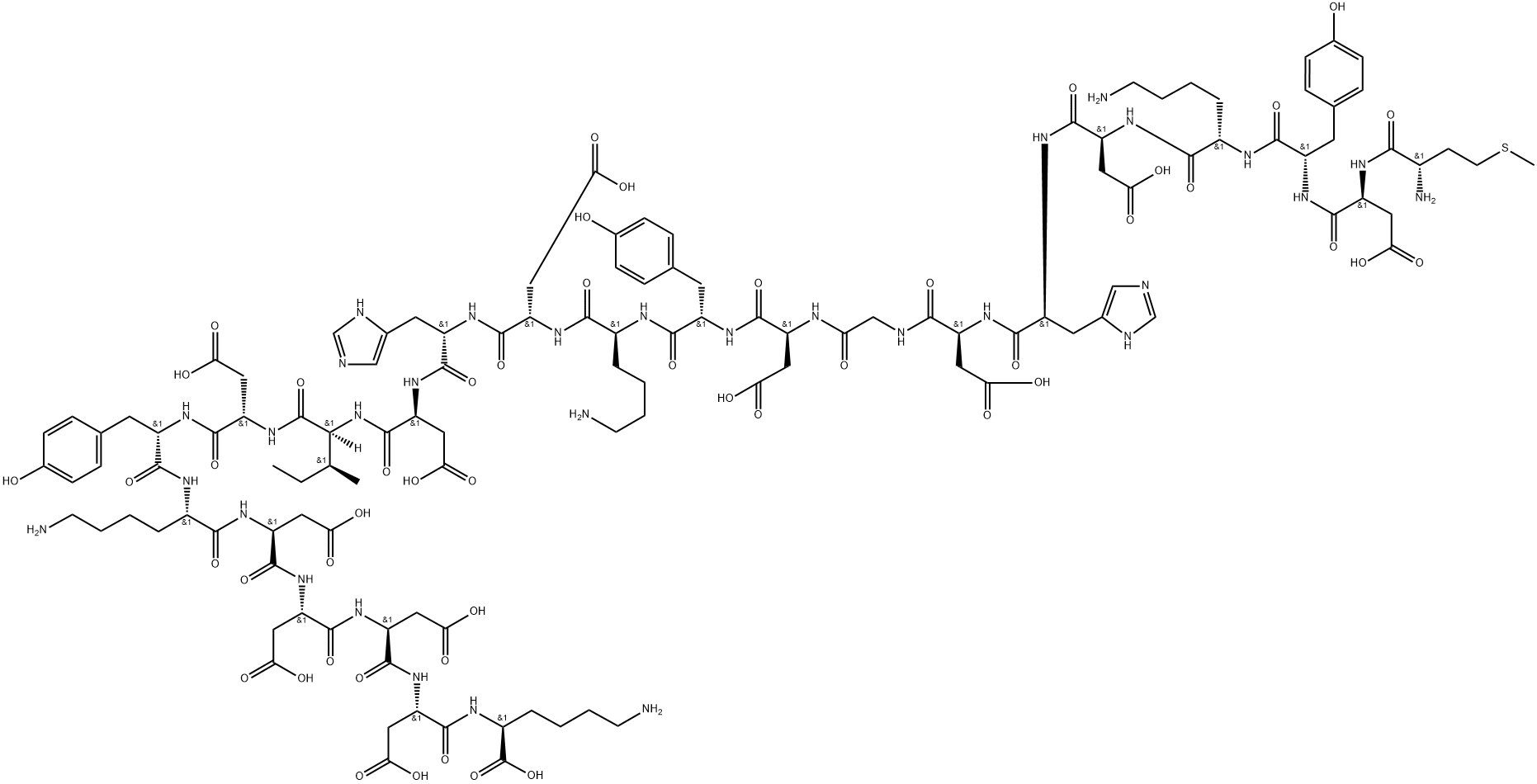 3X FLAG PEPTIDE 구조식 이미지