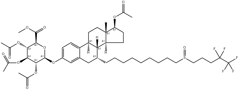 Fulvestrant 3-β-D-Glucuronide 17-Acetate 구조식 이미지