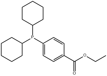 Ethyl 4-dicyclohexylphosphanylbenzoate 구조식 이미지