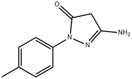 3H-Pyrazol-3-one, 5-amino-2,4-dihydro-2-(4-methylphenyl)- Structure