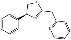 Pyridine, 2-[[(4S)-4,5-dihydro-4-phenyl-2-oxazolyl]methyl]- Structure
