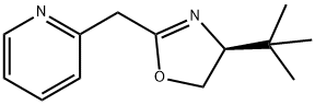 Pyridine, 2-[[(4S)-4-(1,1-dimethylethyl)-4,5-dihydro-2-oxazolyl]methyl]- 구조식 이미지