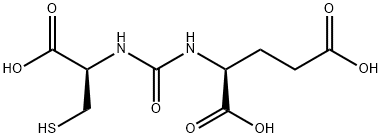 L-Glutamic acid, N-[[[(1R)-1-carboxy-2-mercaptoethyl]amino]carbonyl]- Structure