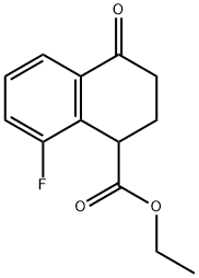 1-Naphthalenecarboxylic acid, 8-fluoro-1,2,3,4-tetrahydro-4-oxo-, ethyl ester Structure