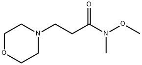 4-Morpholinepropanamide, N-methoxy-N-methyl- Structure