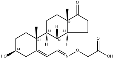 3β-Hydroxy-17-oxo-5-androsten-7-one 7-(O-carboxymethyl)oxime Structure