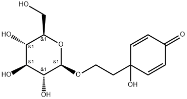 4-[2-(β-D-Glucopyranosyloxy)ethyl]-4-hydroxy-2,5-cyclohexadien-1-one Structure