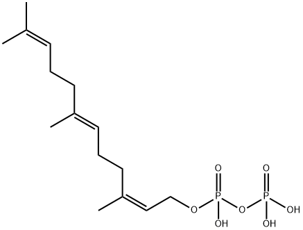 Diphosphoric acid, mono[(2Z,6E)-3,7,11-trimethyl-2,6,10-dodecatrien-1-yl] ester 구조식 이미지