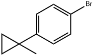 Benzene, 1-bromo-4-(1-methylcyclopropyl)- Structure