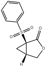3-Oxabicyclo[3.1.0]hexan-2-one, 1-(phenylsulfonyl)-, (1R,5S)- Structure