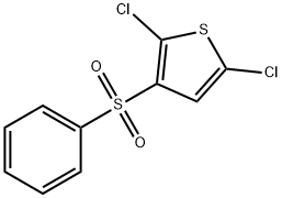 Thiophene, 2,5-dichloro-3-(phenylsulfonyl)- Structure