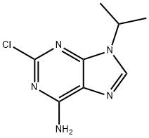 9H-Purin-6-amine, 2-chloro-9-(1-methylethyl)- 구조식 이미지