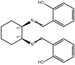 Phenol, 2,2'-[(1R,2S)-1,2-cyclohexanediylbis(nitrilomethylidyne)]bis-, rel- Structure