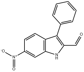 1H-Indole-2-carboxaldehyde, 6-nitro-3-phenyl- Structure