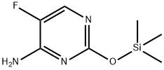 4-Pyrimidinamine, 5-fluoro-2-[(trimethylsilyl)oxy]- 구조식 이미지