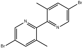 5,5’-Dibromo-3,3’-dimethyl-2,2’-bipyridine 구조식 이미지