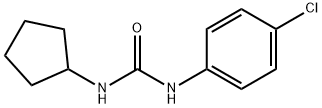 Urea, N-(4-chlorophenyl)-N'-cyclopentyl- Structure