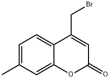2H-1-Benzopyran-2-one, 4-(bromomethyl)-7-methyl- 구조식 이미지