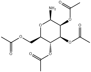 (2R,3R,4S,5S,6R)-2-(Acetoxymethyl)-6-aminotetrahydro-2H-pyran-3,4,5-triyl triacetate Structure