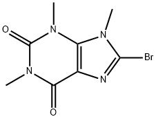 1H-Purine-2,6-dione, 8-bromo-3,9-dihydro-1,3,9-trimethyl- Structure