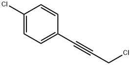 Benzene, 1-chloro-4-(3-chloro-1-propyn-1-yl)- 구조식 이미지