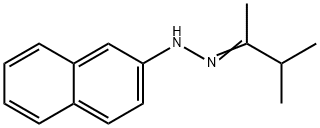 2-Butanone, 3-methyl-, 2-(2-naphthalenyl)hydrazone Structure