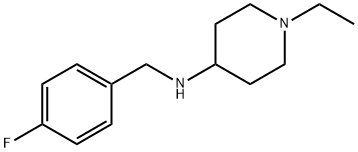 4-Piperidinamine, 1-ethyl-N-[(4-fluorophenyl)methyl]- 구조식 이미지