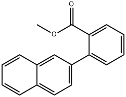 Benzoic acid, 2-(2-naphthalenyl)-, methyl ester 구조식 이미지