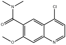 4-Chloro-7-methoxy-N,N-dimethylquinoline-6-carboxamide 구조식 이미지