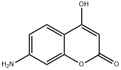 2H-1-Benzopyran-2-one, 7-amino-4-hydroxy- Structure