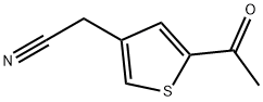 (5-acetyl-3-thienyl)acetonitrile Structure