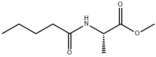 L-Alanine, N-(1-oxopentyl)-, methyl ester Structure