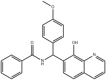 Benzamide, N-[(8-hydroxy-7-quinolinyl)(4-methoxyphenyl)methyl]- Structure