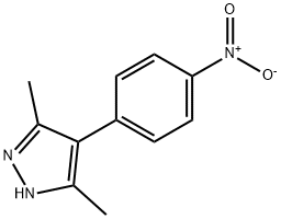 3,5-Dimethyl-4-(4-nitrophenyl)-1H-pyrazole 구조식 이미지