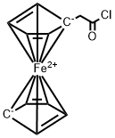 Ferrocene, (2-chloro-2-oxoethyl)- Structure