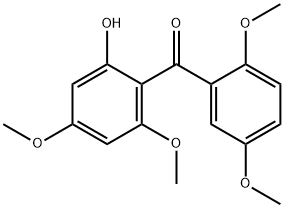 (2,5-Dimethoxyphenyl)(2-hydroxy-4,6-dimethoxyphenyl)methanone 구조식 이미지