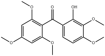 (2-Hydroxy-3,4-dimethoxyphenyl)(2,4,6-trimethoxyphenyl)methanone 구조식 이미지