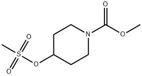 1-Piperidinecarboxylic acid, 4-[(methylsulfonyl)oxy]-, methyl ester Structure