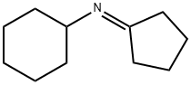 Cyclohexanamine, N-cyclopentylidene- 구조식 이미지