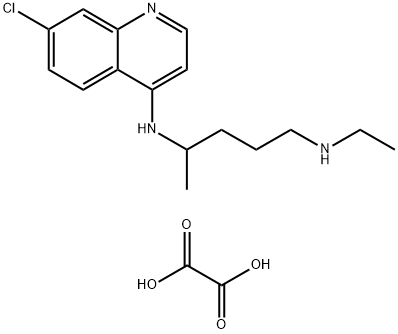 Desethylchloroquine dioxalate salt Structure