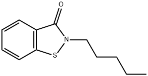 2-pentyl-1,2benzisothiazolin-3-one Structure