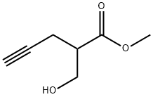 4-Pentynoic acid, 2-(hydroxymethyl)-, methyl ester Structure