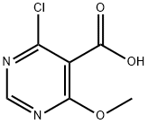 5-Pyrimidinecarboxylic acid, 4-chloro-6-methoxy- Structure